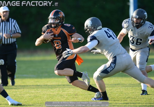 2015-05-16 Rhinos Milano-Case Western Spartans (0-54)